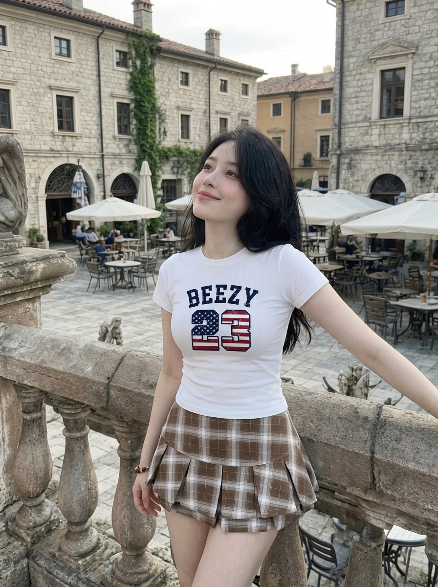 Fit garments on model. Natural lighting. Photorealistic.